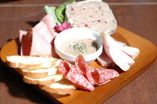 Assorted meat appetizers