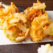 Mixed tempura of sakura shrimp