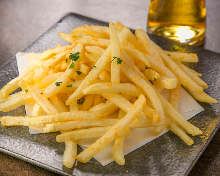 French fries topped with butter