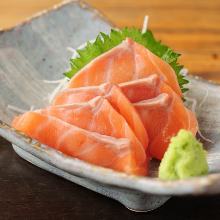 Salmon sashimi