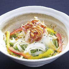 Mizuna salad