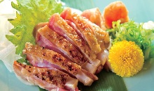 Seared free range chicken