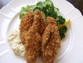 Deep-fried oysters