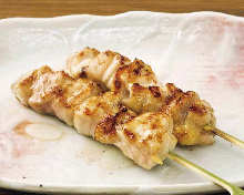 Chicken skin skewer