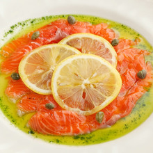 Marinated salmon