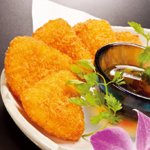 Deep-fried cheese