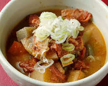 Simmered beef tongue 