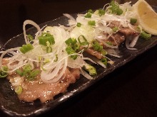 Grilled beef tongue