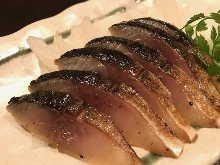 Seared mackerel