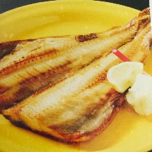 Grilled atka mackerel