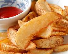 French fries with nori seaweed salt, and butter