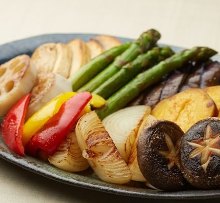 Assorted grilled vegetables