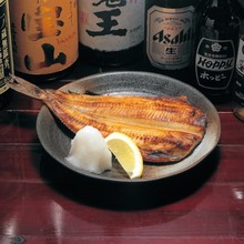 Salted and grilled Atka mackerel