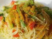 Pasta with dried mullet roe