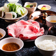 Beef shabu-shabu set