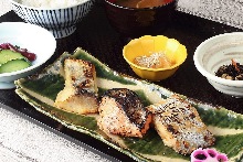 Grilled seasonal fish with Saikyo miso