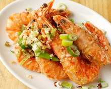 Fried prawns