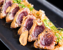 Rare bonito cutlet