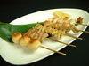 Assorted five kushiyaki skewers