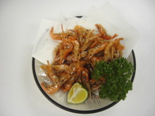 Fried small shrimp