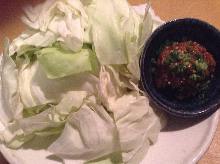 Cabbage with miso