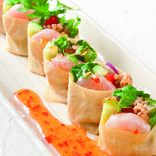 Yuba (tofu skin) fresh spring rolls Yuba (tofu skin) fresh spring rolls