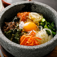 Stone grilled bibimbap