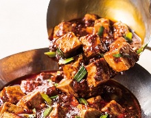 Spicy tofu and ground meat