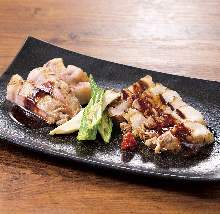 Assorted grilled kurobuta pork