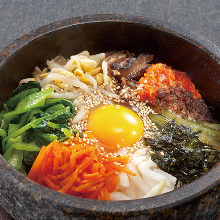 Stone grilled bibimbap