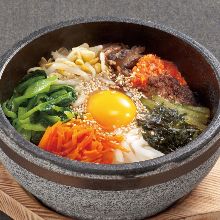 Stone grilled bibimbap