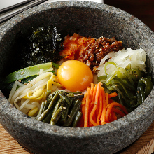 Stone grilled bibimbap