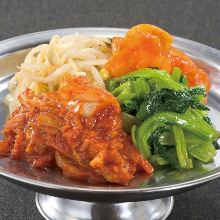 Assorted kimchi and namul