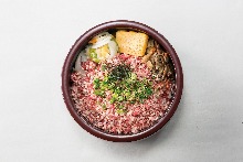 Beef rice bowl