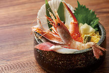 Seafood rice bowl