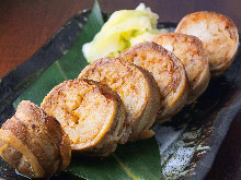 Rice ball with meat