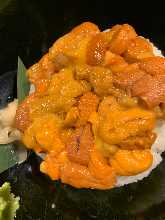 Sea urchin rice bowl