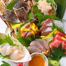 Assortment 7kinds of sashimi
