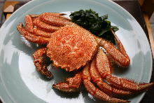 Boiled kegani (horsehair crab)