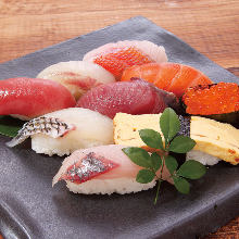 Assorted nigiri sushi