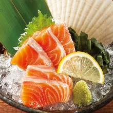 Salmon sashimi