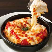 Tofu baked with cheese