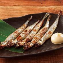 Shishamo smelt with roe