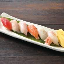 Assorted nigiri sushi