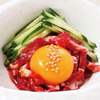 Whale meat Yukhoe (Korean steak tartare) Whale meat Yukhoe (Korean steak tartare)