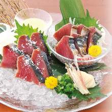 Seared sashimi