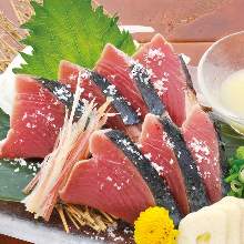 Seared sashimi