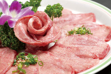 Premium grilled tongue seasoned with salt