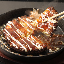 Kansai-style okonomiyaki