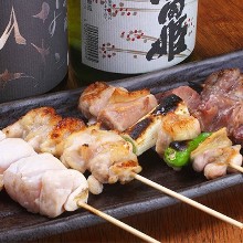 Assorted grilled chicken skewers, 5 kinds